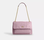 Coach Elodie Crossbody Bag With Quilting - Gold/Carnation