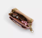 Coach Elodie Crossbody Bag With Quilting - Gold/Carnation