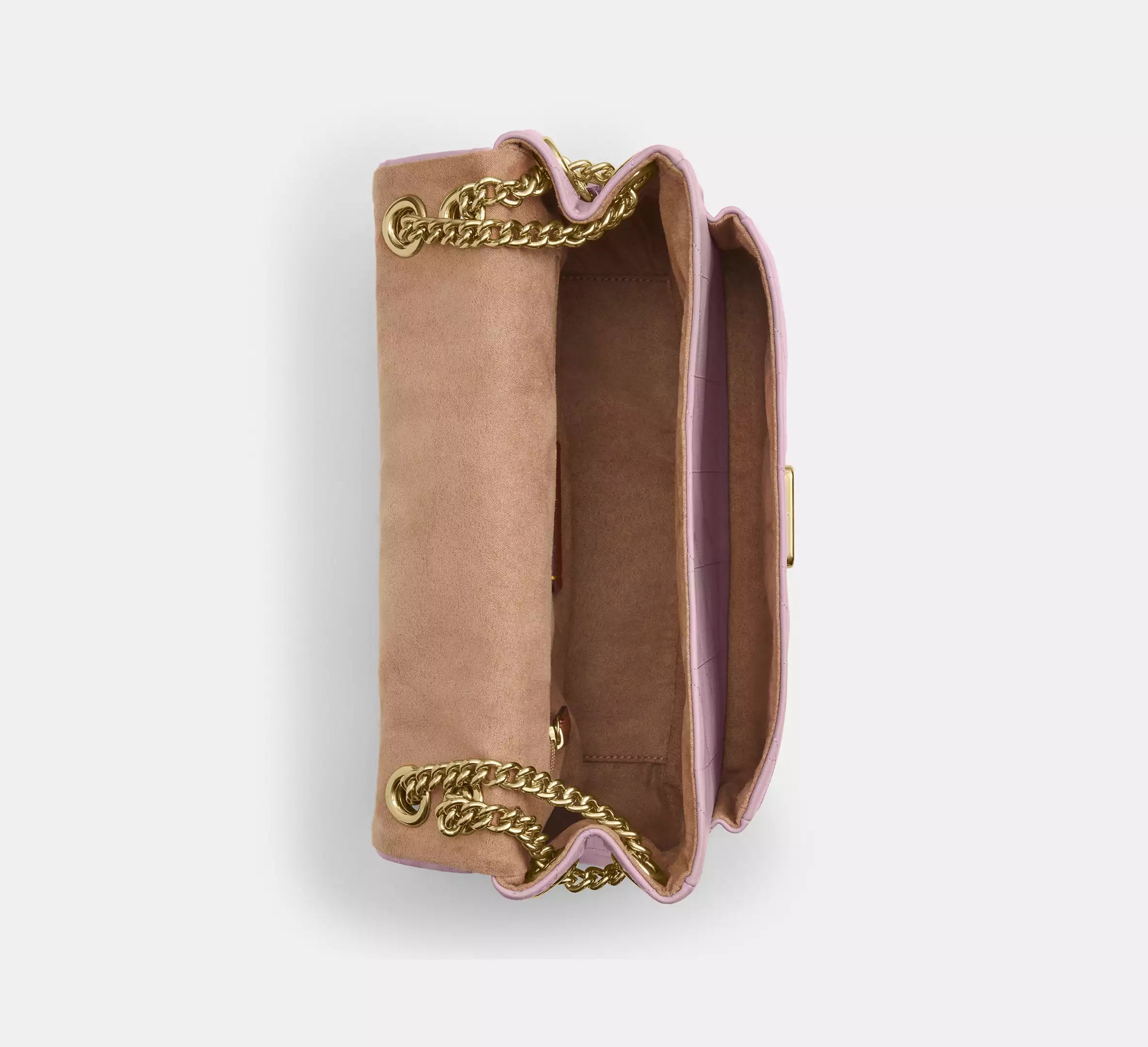 Coach Elodie Crossbody Bag With Quilting - Gold/Carnation