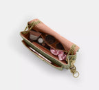 Coach Elodie Crossbody Bag With Quilting - Gold/Pistachio