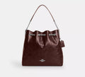 Coach Evelyn Large Shoulder Bag With Quilting - Silver/Maple