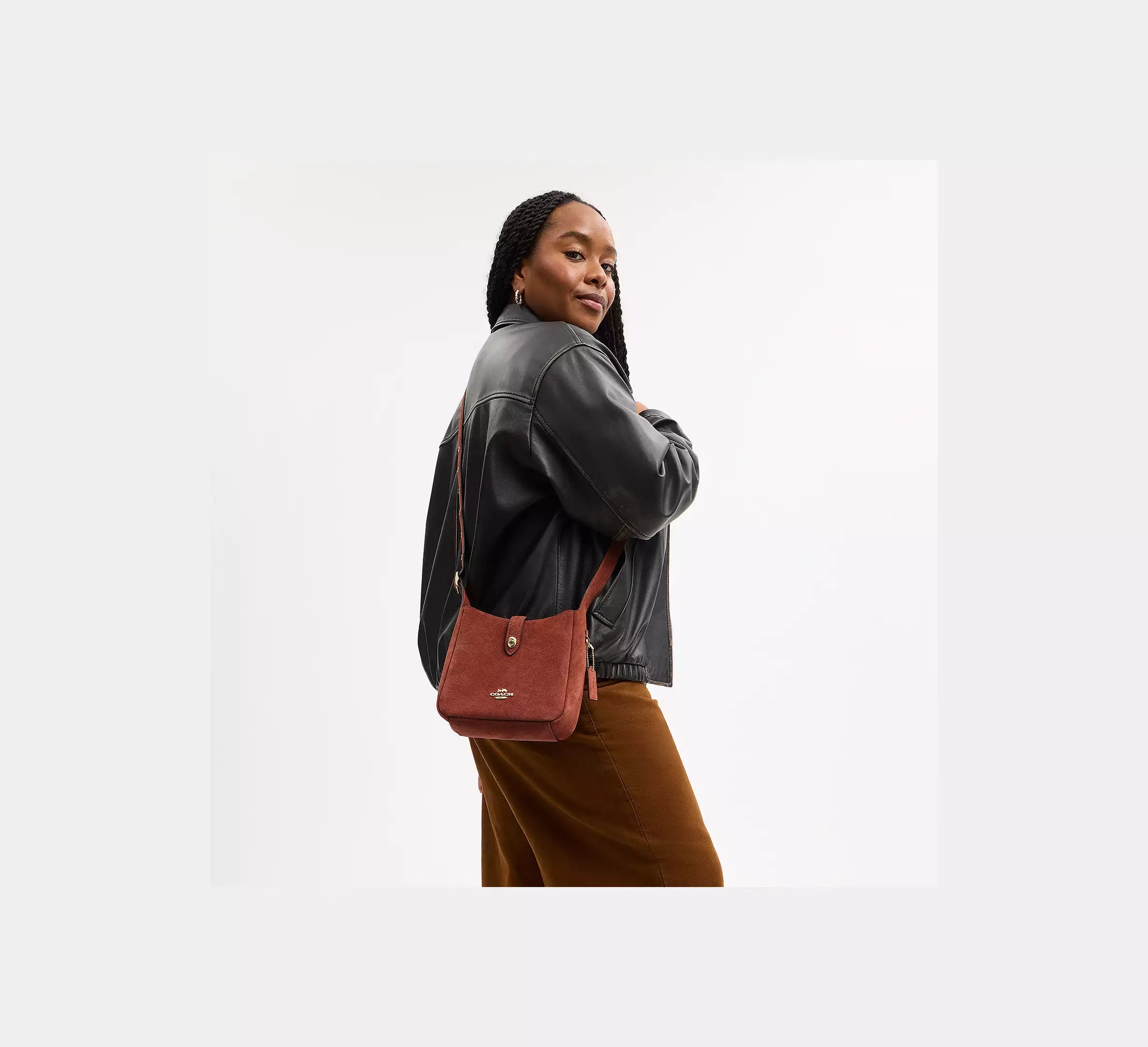 Coach Hadley Mini Crossbody Bag - Gold/Clay