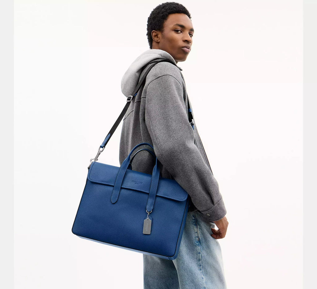 Coach Sullivan Portfolio Brief  - Silver/True Blue