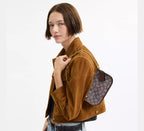 Coach Swinger Bag 20 With Chain In Signature Jacquard SEZON - Brass/Oak Maple