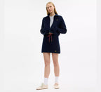 Coach Textured Knit Skirt  -  Navy Blue