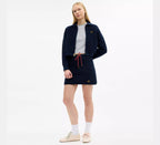 Coach Zip Front Cardigan  -  Navy Blue