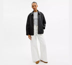 Coach Loved Oversized Leather Jacket  - Black