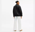 Coach Loved Oversized Leather Jacket  - Black