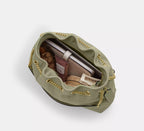 Coach Evelyn Shoulder Bag With Quilting - Gold/Pistachio