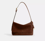 Coach Ludlow Messenger Bag  -  suede/Warm Brown