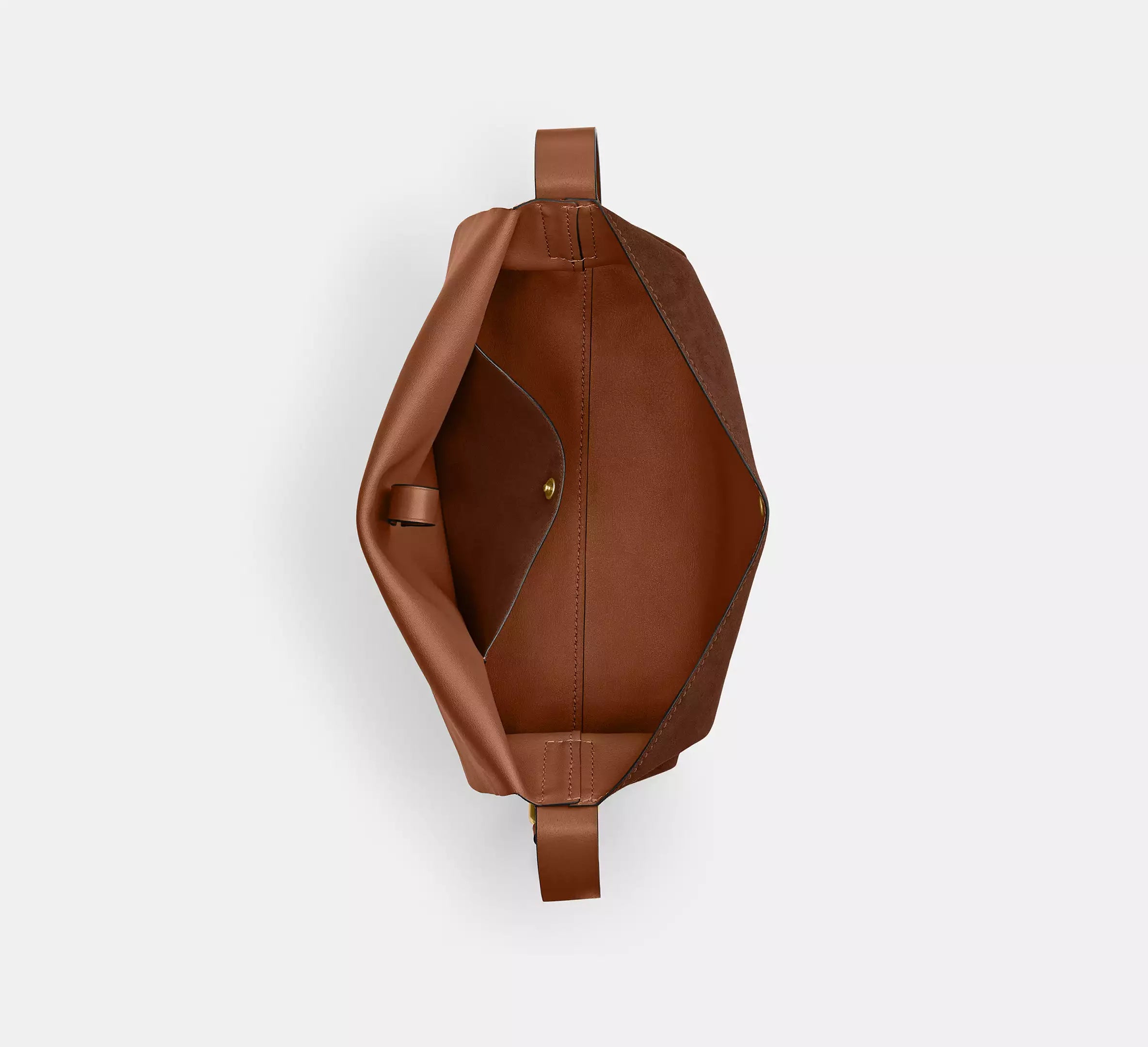 Coach Ludlow Messenger Bag  -  suede/Warm Brown