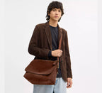 Coach Ludlow Messenger Bag  -  suede/Warm Brown
