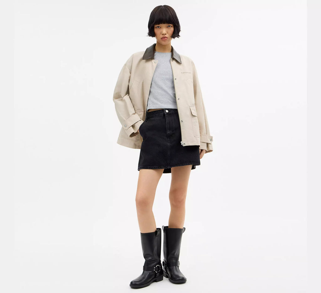 Coach Waxed Country Jacket  -  Stone