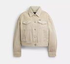 Coach Garment Dyed Denim Jacket  -  Dark Stone