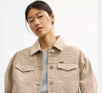 Coach Garment Dyed Denim Jacket  - Straw