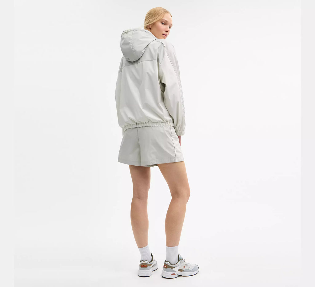Coach Hooded Windbreaker  -  Dove Multi