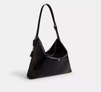 Coach Mott Messenger Bag In Loved Leather  -  Black/Light Tan