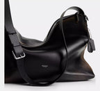 Coach Mott Messenger Bag In Loved Leather  -  Black/Light Tan