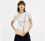 Coach Teri Mini Crossbody Bag With Bows  -  Silver/Light Sand