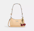 Coach Teri Mini Crossbody Bag With Bows  -  Silver/Light Sand