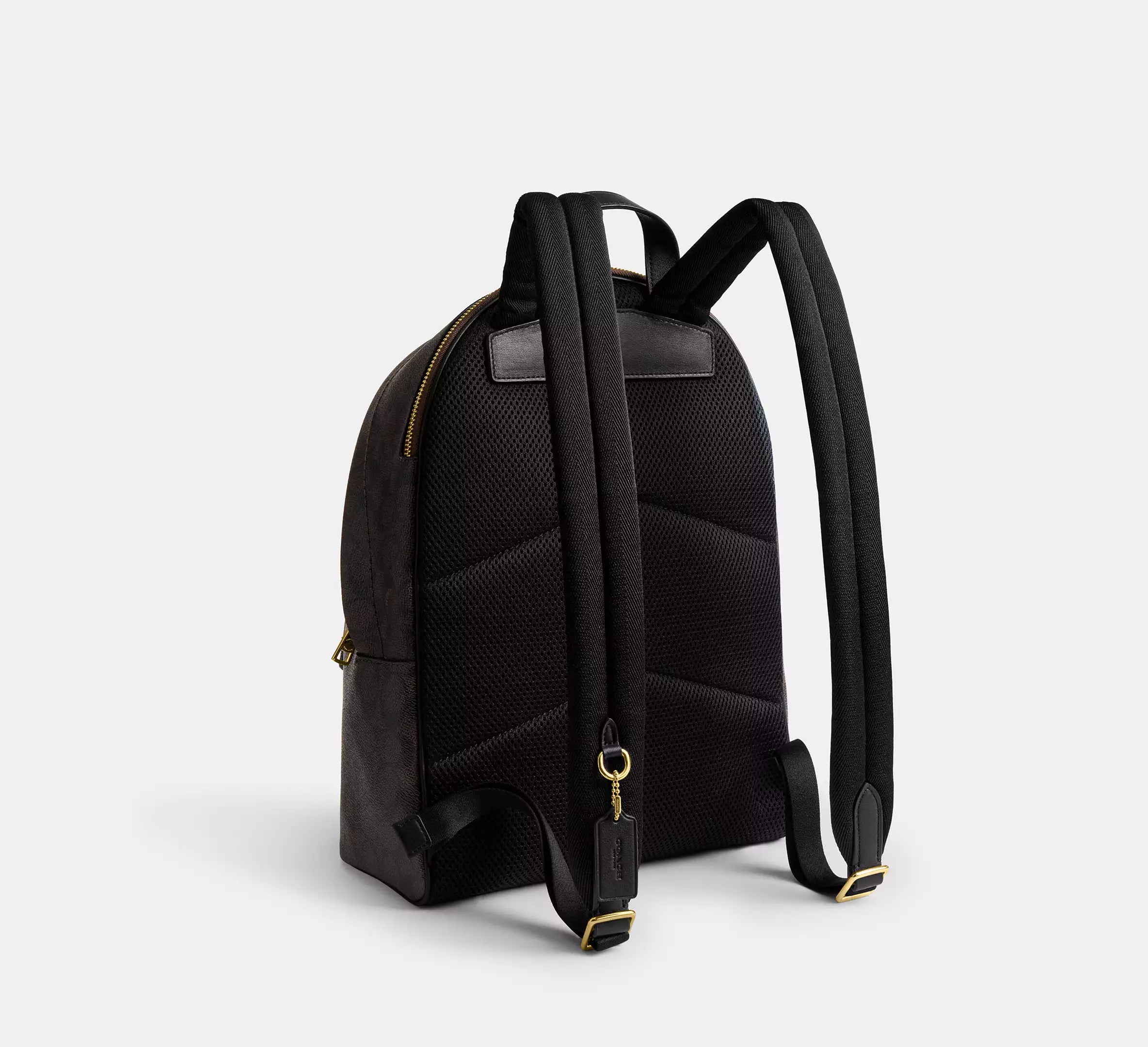 Coach Taylor Small Backpack In Signature  -  Gold/Walnut/Black