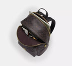 Coach Taylor Small Backpack In Signature  -  Gold/Walnut/Black