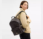 Coach Taylor Small Backpack In Signature  -  Gold/Walnut/Black