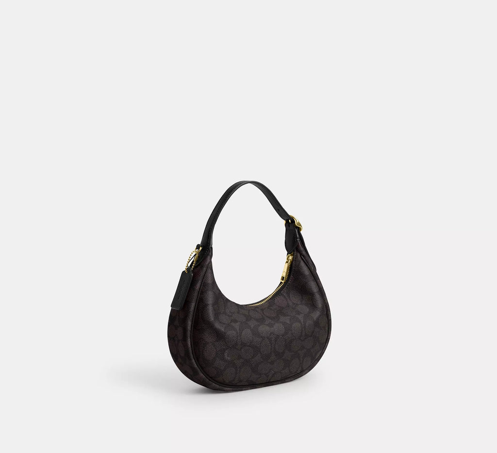 Coach Emily Shoulder Bag In Signature   -  Gold/Walnut/Black