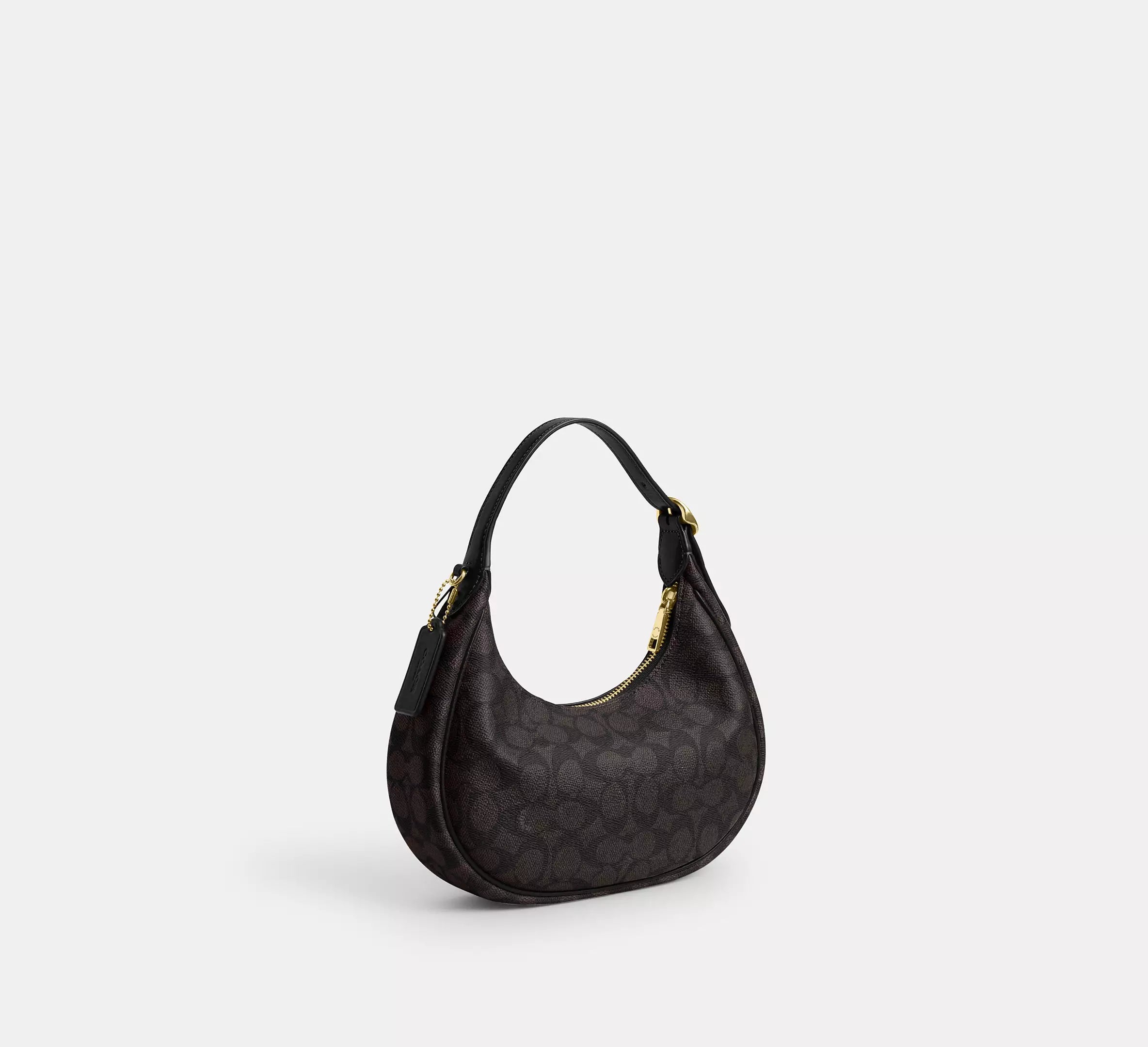 Coach Emily Shoulder Bag In Signature   -  Gold/Walnut/Black