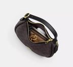 Coach Emily Shoulder Bag In Signature   -  Gold/Walnut/Black