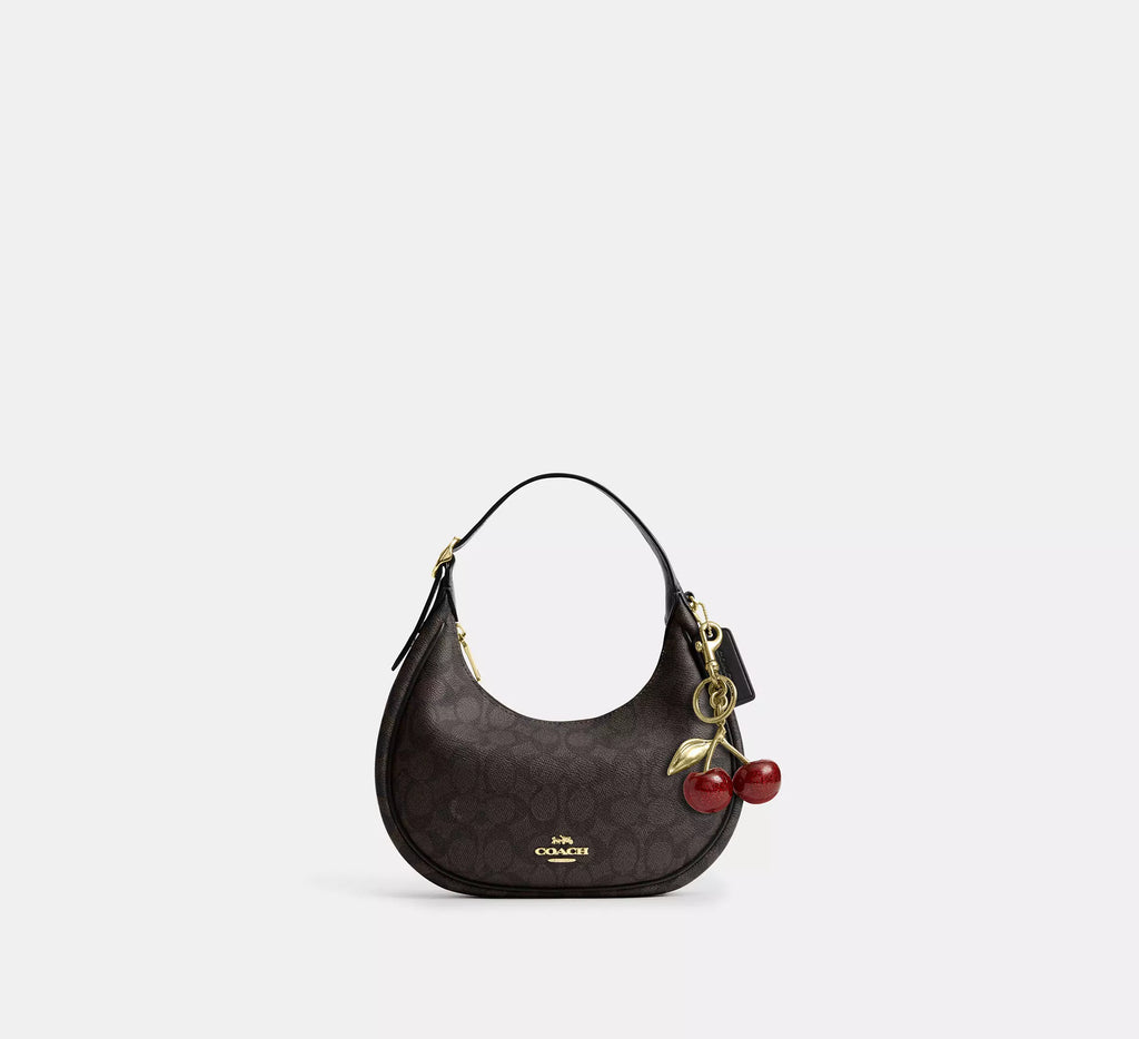 Coach Emily Shoulder Bag In Signature   -  Gold/Walnut/Black