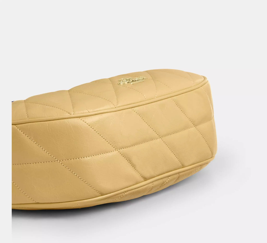 Coach Emily Shoulder Bag With Quilting   -  Gold/Soft Yellow