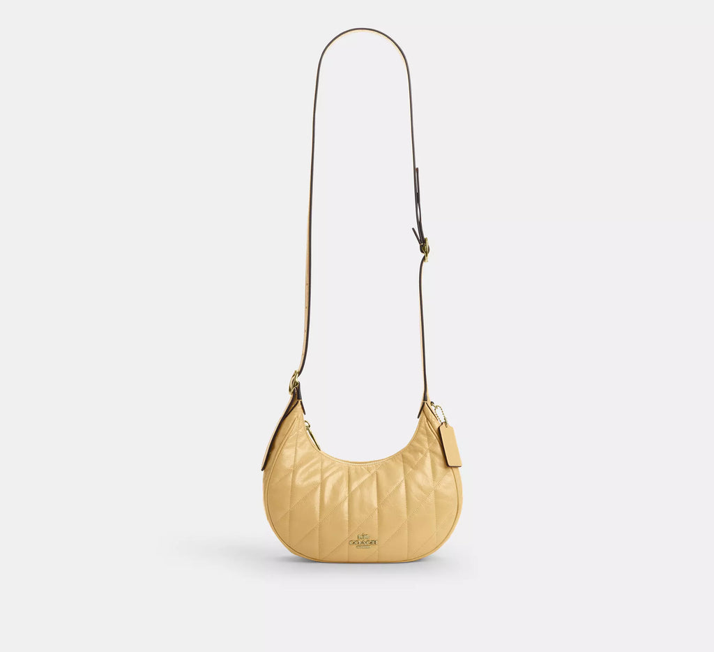 Coach Emily Shoulder Bag With Quilting   -  Gold/Soft Yellow
