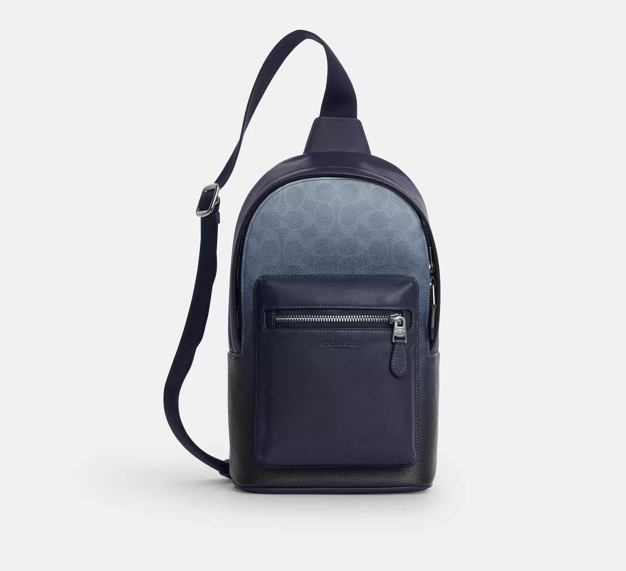 Coach West Pack In Ombre Signature - Silver/Blue