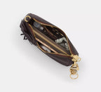 Coach Teri Shoulder Bag With Floral Applique - Gold/Maple