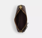 Coach Teri Shoulder Bag With Floral Applique - Gold/Maple