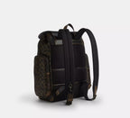 Coach Finn Backpack In Loved Signature  -   Gunmetal/Brown