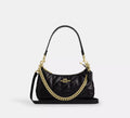 Coach Teri Shoulder Bag With Quilting - Gold/Black