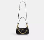 Coach Teri Shoulder Bag With Quilting - Gold/Black