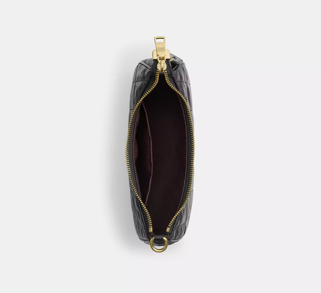 Coach Teri Shoulder Bag With Quilting - Gold/Black