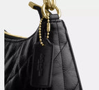 Coach Teri Shoulder Bag With Quilting - Gold/Black