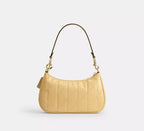 Coach Teri Shoulder Bag With Quilting - Gold/Soft Yellow