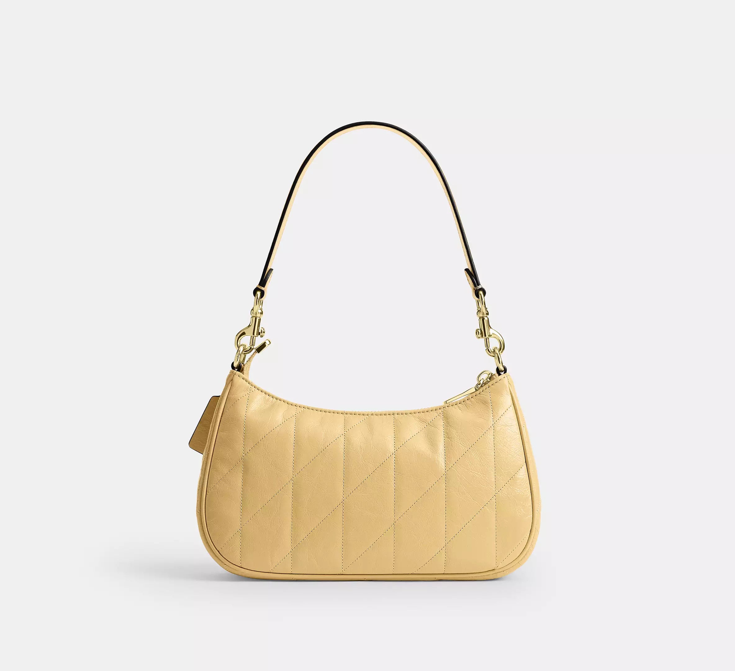 Coach Teri Shoulder Bag With Quilting - Gold/Soft Yellow
