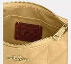 Coach Teri Shoulder Bag With Quilting - Gold/Soft Yellow