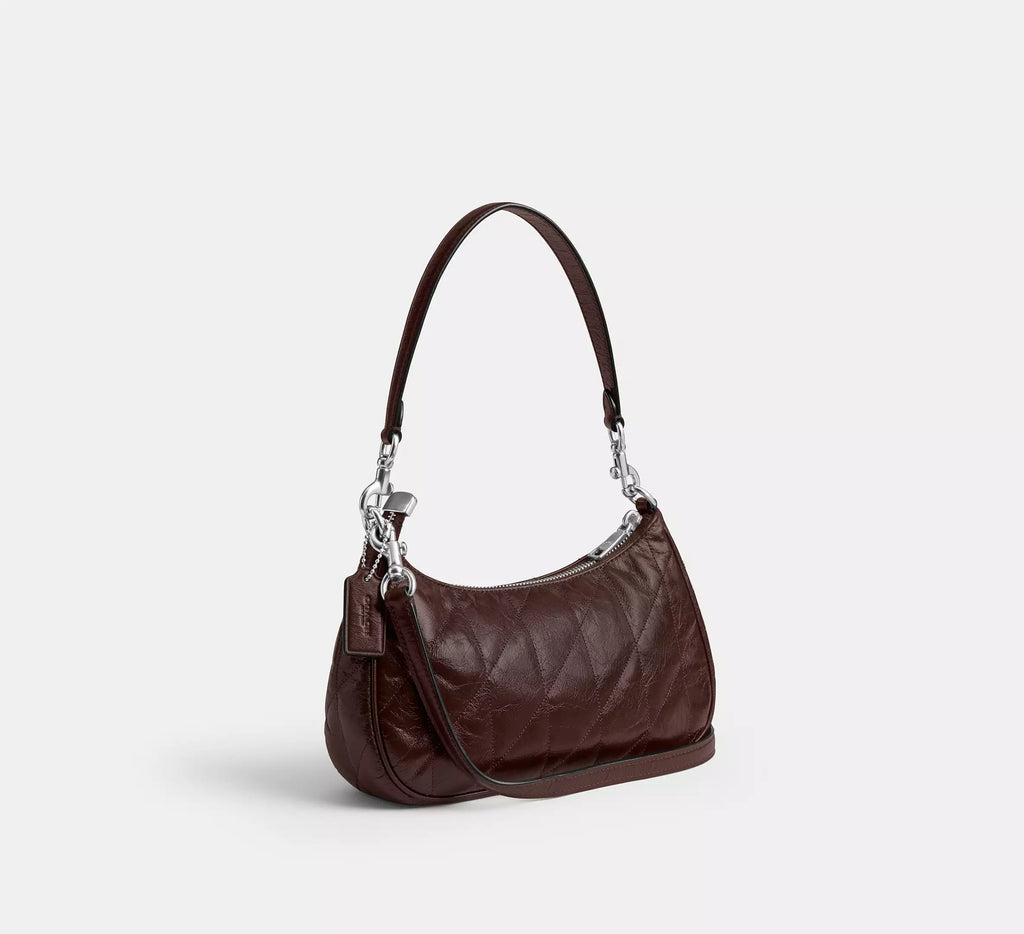 Coach Teri Shoulder Bag With Quilting - Silver/Maple
