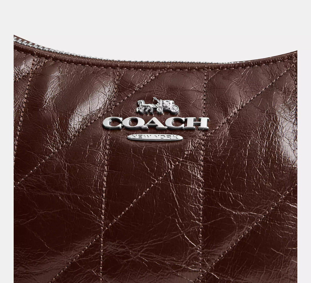 Coach Teri Shoulder Bag With Quilting - Silver/Maple