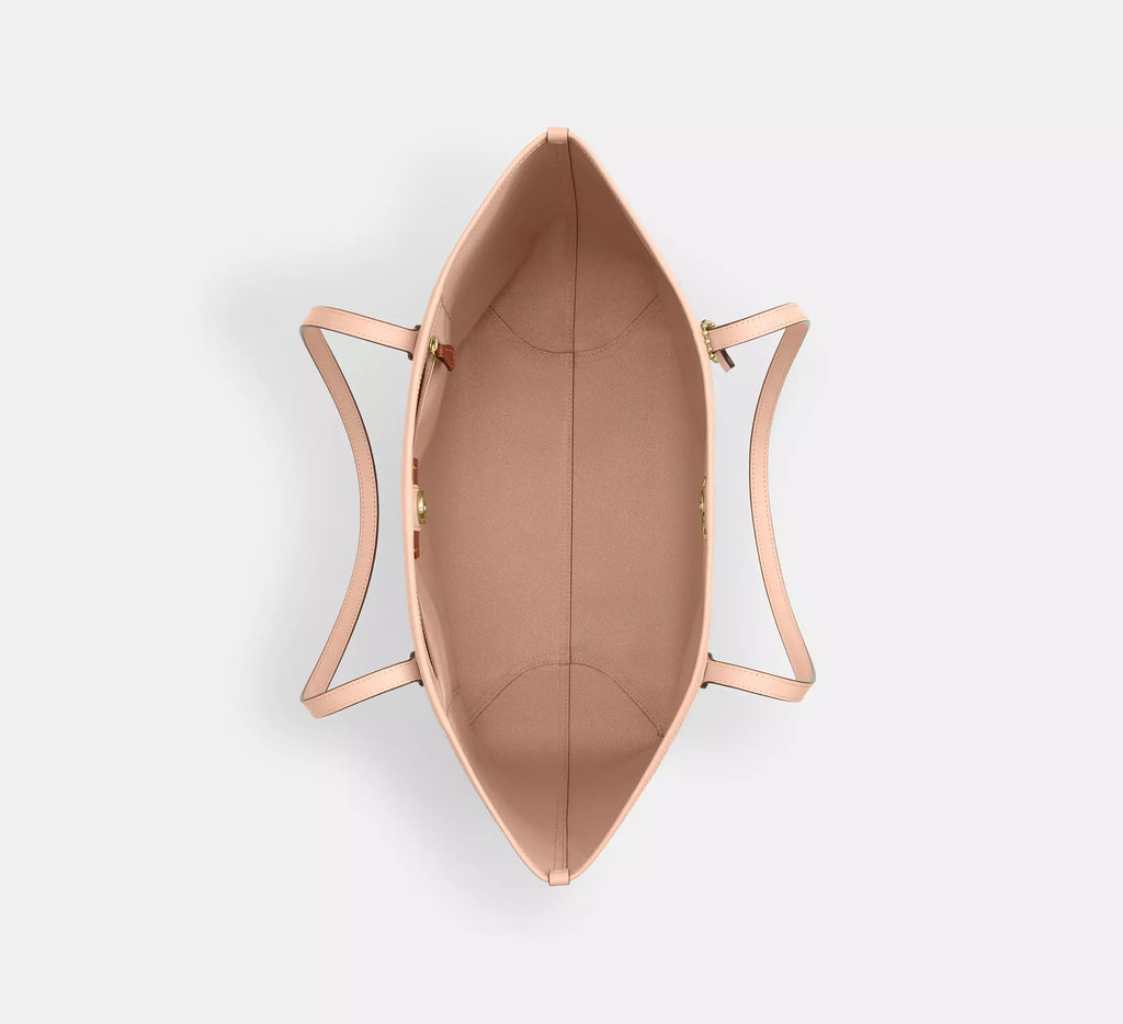 Coach City Tote Bag In Pretty Signature - Im/Chalk/Pink
