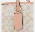 Coach City Tote Bag In Pretty Signature - Im/Chalk/Pink