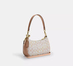 Coach Teri Shoulder Bag In Pretty Signature - Gold/Chalk/Pink
