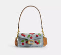 Coach Tabby Shoulder Bag 20 With Cherry Embroidery  -  Brass/Denim